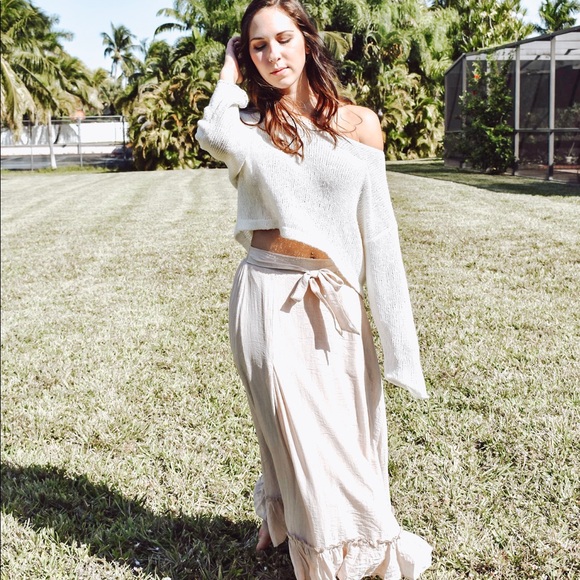 Dresses & Skirts - Hazel Blush Maxi Skirt with Bow